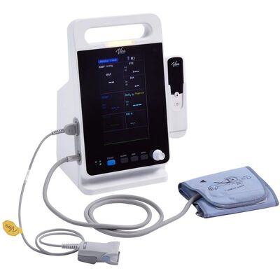 Viva Comfort - Diagnostics Omni Spot Vital Sign Patient Monitor with Adult Cuff and Pediatric Cuff - White Viva Comfort - Diagnostics Omni Spot Vital Sign Patient Monitor with Adult Cuff and Pediatric Cuff - White