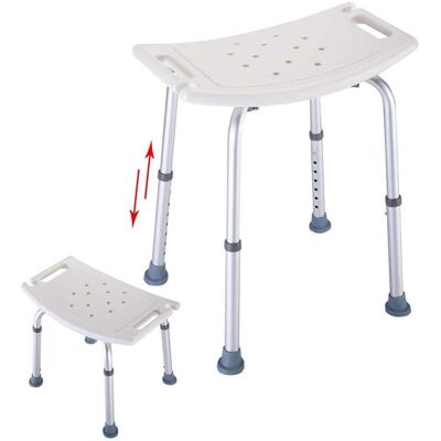 Winado - 7-Level Adjustable Bathtub Bench & Shower Chair with Anti-Skid Feet, 300lbs Capacity, Tool-Free Installation for Elderly - White Winado - 7-Level Adjustable Bathtub Bench & Shower Chair with Anti-Skid Feet, 300lbs Capacity, Tool-Free Installation for Elderly - White