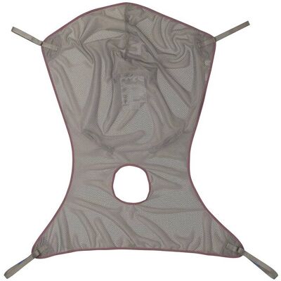 Invacare - Premier Comfort Full Body Sling with Commode Opening (Medium, 500 lb Capacity, Net Fabric) - Gray Invacare - Premier Comfort Full Body Sling with Commode Opening (Medium, 500 lb Capacity, Net Fabric) - Gray