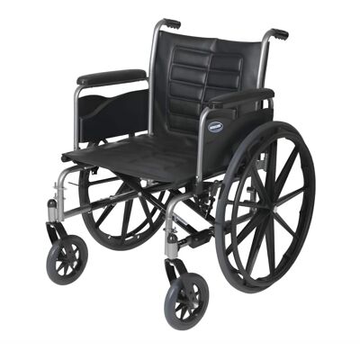 Invacare - Tracer (IV) Bariatric Folding Wheelchair for Adults (20" Seat) with Full Arms - Black Invacare - Tracer (IV) Bariatric Folding Wheelchair for Adults (20" Seat) with Full Arms - Black