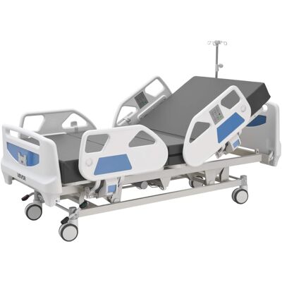 VEVOR - Premium 5 Function Full Electric Hospital Bed, ICU Medical Bed with Cardiac Chair, CPR, Trendelenburg & Reverse - White;Blue VEVOR - Premium 5 Function Full Electric Hospital Bed, ICU Medical Bed with Cardiac Chair, CPR, Trendelenburg & Reverse - White;Blue