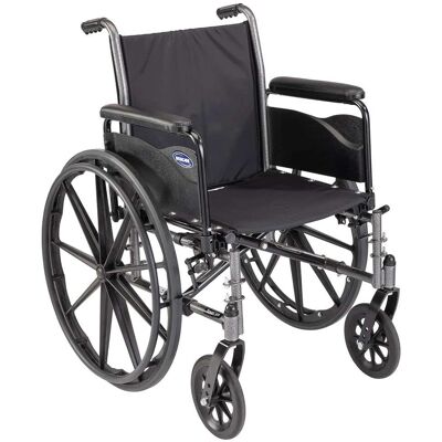 Invacare - Tracer SX5 Folding Wheelchair for Adults, 18” Seat, Full Arms, Everyday Use - Black Invacare - Tracer SX5 Folding Wheelchair for Adults, 18” Seat, Full Arms, Everyday Use - Black