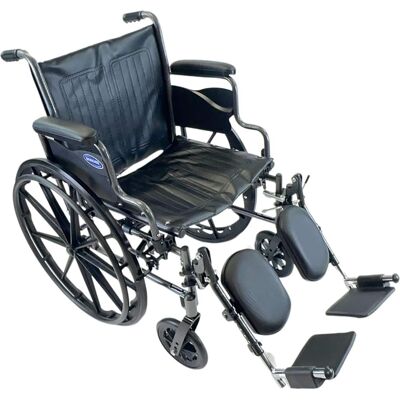 Invacare - Essentials Tracer SX3 18 in Foldable Wheelchair for Adults with Elevating Legrests - Black Invacare - Essentials Tracer SX3 18 in Foldable Wheelchair for Adults with Elevating Legrests - Black