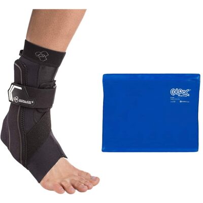 DonJoy - Performance Bionic Ankle Brace (Small, Right, and Ice Pack - Black DonJoy - Performance Bionic Ankle Brace (Small, Right, and Ice Pack - Black