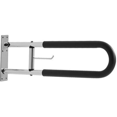 VEVOR - Toilet Safety Rail, 30 Inch U-Shaped Handicap Grab Bar, Foldable Senior Safety Pole, Flip Up Toilet Grab Bars - Bright Silver VEVOR - Toilet Safety Rail, 30 Inch U-Shaped Handicap Grab Bar, Foldable Senior Safety Pole, Flip Up Toilet Grab Bars - Bright Silver
