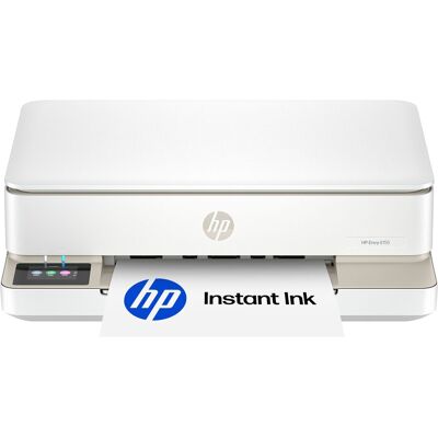 HP - Envy 6155 Wireless All-in-One Inkjet Printer, Scanner, Copier, AI-Enabled with 3 Months of Instant Ink - White HP - Envy 6155 Wireless All-in-One Inkjet Printer, Scanner, Copier, AI-Enabled with 3 Months of Instant Ink - White
