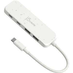 j5create - Eco-Friendly USB-C to Type-C & Type-A Gen2 4 Port Hub - White j5create - Eco-Friendly USB-C to Type-C & Type-A Gen2 4 Port Hub - White