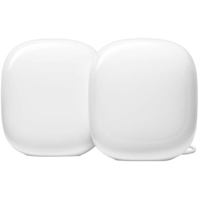 Google - Nest Wifi Pro 6e AXE5400 Mesh Router (2-pack) - Snow Google - Nest Wifi Pro 6e AXE5400 Mesh Router (2-pack) - Snow