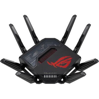 Asus - ROG Rapture GT-BE98 Pro BE30000 Quad-Band Wi-Fi 7 Gaming Router - Black Asus - ROG Rapture GT-BE98 Pro BE30000 Quad-Band Wi-Fi 7 Gaming Router - Black