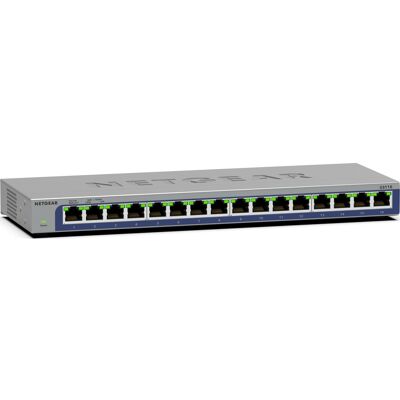 Netgear - 16-port Gigabit Unmanaged Ethernet Switch - Gray Netgear - 16-port Gigabit Unmanaged Ethernet Switch - Gray