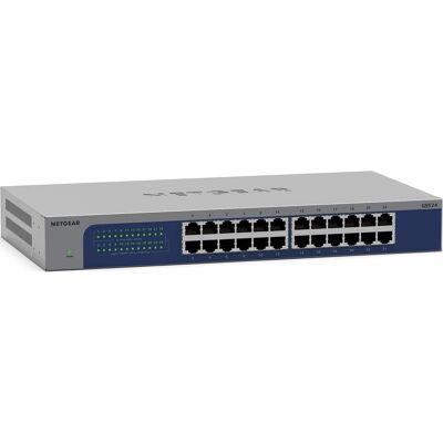 Netgear - 24-port Gigabit Ethernet Switch - Gray Netgear - 24-port Gigabit Ethernet Switch - Gray