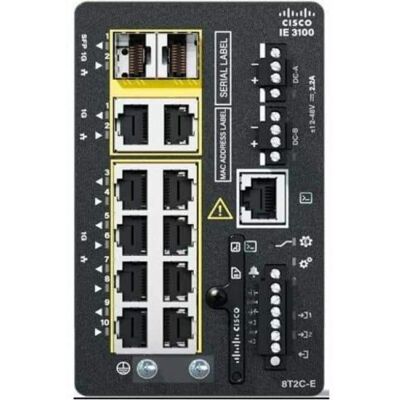 Cisco Systems Consumer Products - Cisco Catalyst IE3100 w/8 Ports GE Copper and 2 GE Combo uplinks, NE - 10 Ports - Manageable - Gigabit Ethernet - Black Cisco Systems Consumer Products - Cisco Catalyst IE3100 w/8 Ports GE Copper and 2 GE Combo uplinks, NE - 10 Ports - Manageable - Gigabit Ethernet - Black
