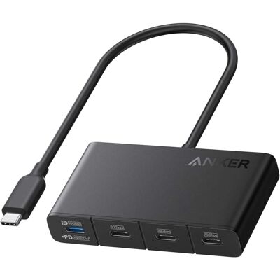 Anker - USB-C Display Hub (4-in-1, 10Gbps) - Black Anker - USB-C Display Hub (4-in-1, 10Gbps) - Black