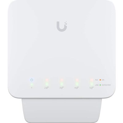 Ubiquiti - Flex 5-Port Managed Gigabit PoE Network Switch USW-Flex - White Ubiquiti - Flex 5-Port Managed Gigabit PoE Network Switch USW-Flex - White