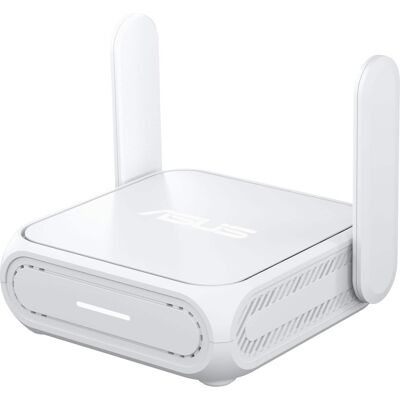 Asus - RT-BE58 Go BE3600 Dual-Band Wi-Fi 7 Travel Router - White Asus - RT-BE58 Go BE3600 Dual-Band Wi-Fi 7 Travel Router - White