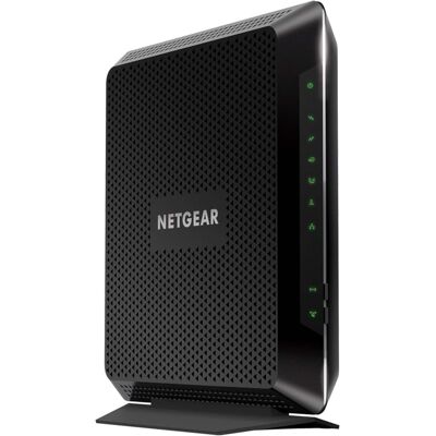 Netgear - Nighthawk AC1900 Router with DOCSIS 3.0 Cable Modem - Black Netgear - Nighthawk AC1900 Router with DOCSIS 3.0 Cable Modem - Black