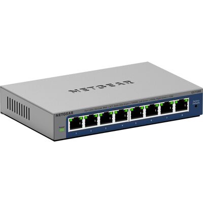 Netgear - Plus Series 8-Port Gigabit Ethernet Switch - Gray Netgear - Plus Series 8-Port Gigabit Ethernet Switch - Gray