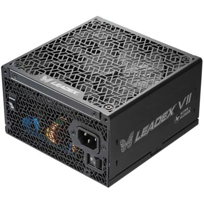 Super Flower - Leadex VII XG 1000W 80+ Gold, Full Modular, ATX 3.1 & PCIe 5.0 Power Supply - Black Super Flower - Leadex VII XG 1000W 80+ Gold, Full Modular, ATX 3.1 & PCIe 5.0 Power Supply - Black