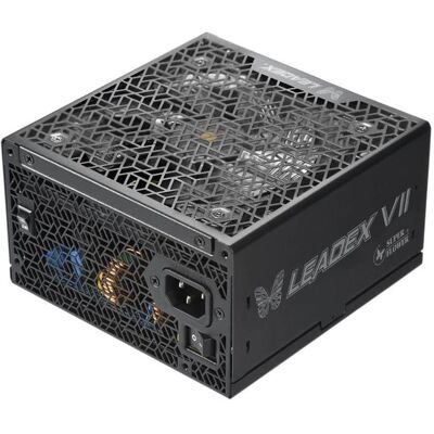 Super Flower - Leadex VII XP PRO 1200W 80+ Platinum, Full Modular, ATX 3.1, W/12VHPWR, FDB Fan - Black Super Flower - Leadex VII XP PRO 1200W 80+ Platinum, Full Modular, ATX 3.1, W/12VHPWR, FDB Fan - Black