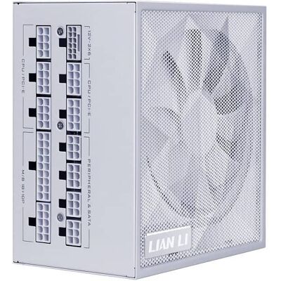 Lian-Li - SX 1000W Full Modular ATX Form Factor Power Supply with 12V-2x6 Cable - ATX 3.1 & PCIE 5.1 Compliant (SX1000P.W) - White Lian-Li - SX 1000W Full Modular ATX Form Factor Power Supply with 12V-2x6 Cable - ATX 3.1 & PCIE 5.1 Compliant (SX1000P.W) - White