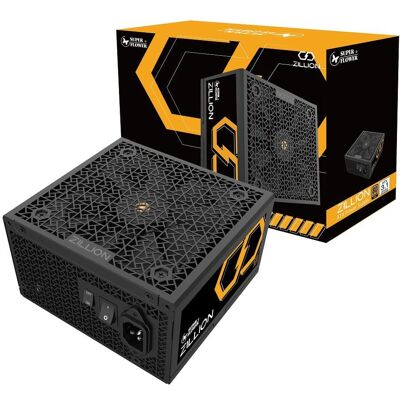 Super Flower - Zillion FG 850W 80+ Gold Full Modular ATX 3.1 / PCIe 5.0 W/12V-2x6 Cable (2x8pin - 16pin native cables) Power Supply - Black Super Flower - Zillion FG 850W 80+ Gold Full Modular ATX 3.1 / PCIe 5.0 W/12V-2x6 Cable (2x8pin - 16pin native cables) Power Supply - Black