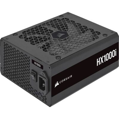 Corsair - HXi Series 1000W 80 Plus Cybenetics Platinum Fully Modular Ultra-Low Noise ATX Power Supply - Black Corsair - HXi Series 1000W 80 Plus Cybenetics Platinum Fully Modular Ultra-Low Noise ATX Power Supply - Black