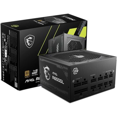 MSI - A65GL 650W Full Modular 80 Plus Gold Power Supply - Black MSI - A65GL 650W Full Modular 80 Plus Gold Power Supply - Black