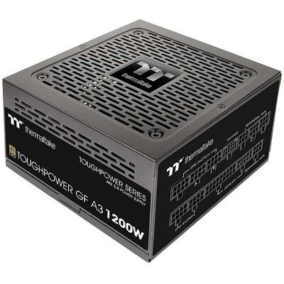 Thermaltake - Toughpower GF A3 1200W 80 PLUS Gold PCIe Gen 5 ATX 3.0 Ready Fully Modular Power Supply - Black Thermaltake - Toughpower GF A3 1200W 80 PLUS Gold PCIe Gen 5 ATX 3.0 Ready Fully Modular Power Supply - Black