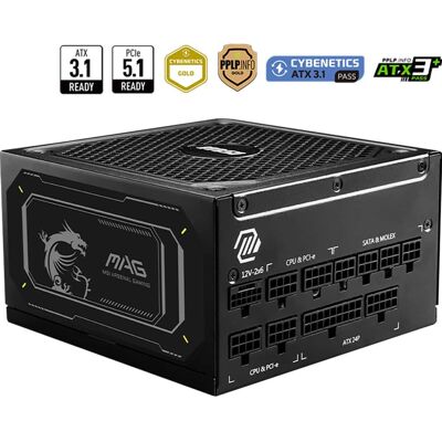 MSI - MAG A1000GL Power Supply - MAGA1000GLPCIE5II MSI - MAG A1000GL Power Supply - MAGA1000GLPCIE5II