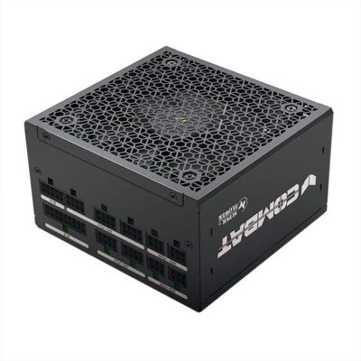 Super Flower - Combat FG 1000W 80+ Gold, Full Modular, ATX 3.1, PCIe 5.0 Power Supply - Black Super Flower - Combat FG 1000W 80+ Gold, Full Modular, ATX 3.1, PCIe 5.0 Power Supply - Black