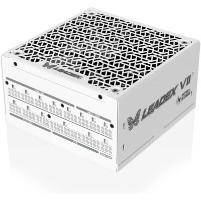 Super Flower - Leadex VII XG 1300W 80+ Gold, Full Modular, ATX 3.1 & PCIe 5.0 Power Supply - White Super Flower - Leadex VII XG 1300W 80+ Gold, Full Modular, ATX 3.1 & PCIe 5.0 Power Supply - White