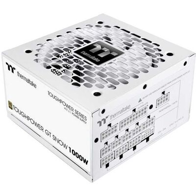 Thermaltake - Toughpower GT 1000W 80+ Gold ATX 3.1 Fully Modular Power Supply - Snow Thermaltake - Toughpower GT 1000W 80+ Gold ATX 3.1 Fully Modular Power Supply - Snow