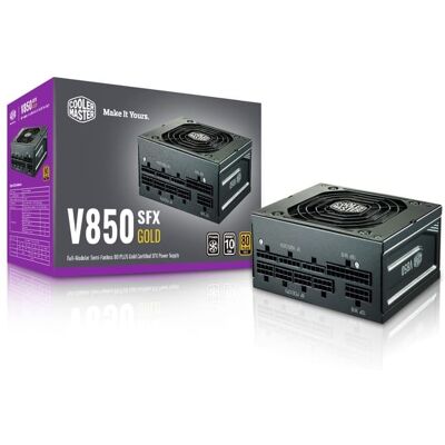 Cooler Master - V850 SFX Gold Full-Modular 80 Plus Gold SFX Power Supply - SFX - 120 V AC, 230 V AC Input - 5 V DC, 3.3 V Cooler Master - V850 SFX Gold Full-Modular 80 Plus Gold SFX Power Supply - SFX - 120 V AC, 230 V AC Input - 5 V DC, 3.3 V