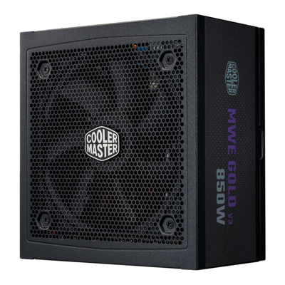 Cooler Master - MWE Gold 850W ATX 3.1 PSU, 80+ Gold, 90° 12VHPWR, Japanese Caps, Zero-RPM, 10-Year Cooler Master - MWE Gold 850W ATX 3.1 PSU, 80+ Gold, 90° 12VHPWR, Japanese Caps, Zero-RPM, 10-Year