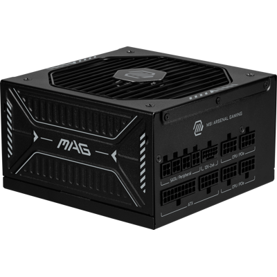 MSI - MAG A850GLS PCIE5 850W ATX 3.1 & PCIe 5.1 Ready Full Modular 80 Plus Gold Gaming Power Supply - Black MSI - MAG A850GLS PCIE5 850W ATX 3.1 & PCIe 5.1 Ready Full Modular 80 Plus Gold Gaming Power Supply - Black