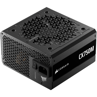 Corsair - CX-M Series CX750M Semi-Modular Low-Noise ATX 3.1 Power Supply - Black Corsair - CX-M Series CX750M Semi-Modular Low-Noise ATX 3.1 Power Supply - Black