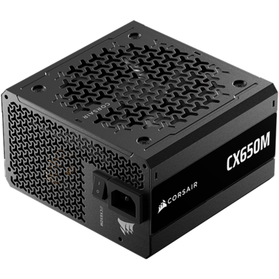 Corsair - CX-M Series CX650M Semi-Modular Low-Noise ATX 3.1 Power Supply - Black Corsair - CX-M Series CX650M Semi-Modular Low-Noise ATX 3.1 Power Supply - Black