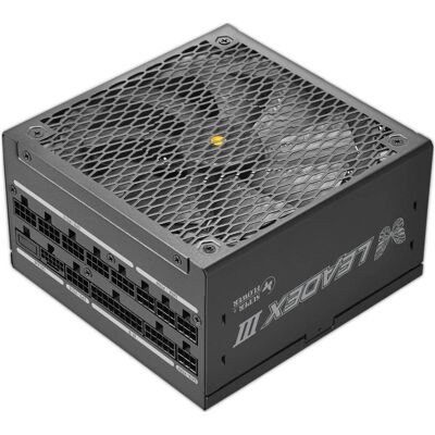 Super Flower - Leadex III ATX 3.1 1000W 80+ Gold, ECO Semi-Fanless Mode, Full Modular Power Supply - Black Super Flower - Leadex III ATX 3.1 1000W 80+ Gold, ECO Semi-Fanless Mode, Full Modular Power Supply - Black