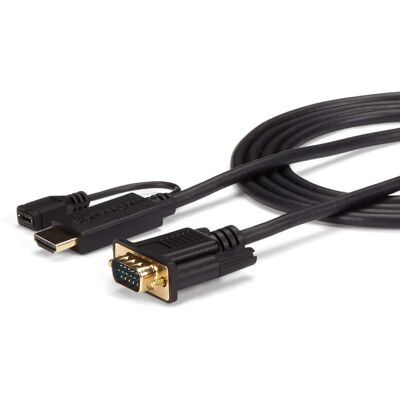 StarTech.com - StarTech 6' HDMI to VGA Active Converter Cable - Black StarTech.com - StarTech 6' HDMI to VGA Active Converter Cable - Black