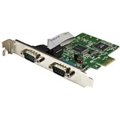 Startech - .com 2-Port PCI Express Serial Card with 16C1050 UART - RS232 - PCIe serial card with Dual Channel 16C1050 UART - 1 Pack - Green Startech - .com 2-Port PCI Express Serial Card with 16C1050 UART - RS232 - PCIe serial card with Dual Channel 16C1050 UART - 1 Pack - Green