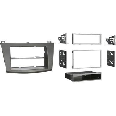 Metra - Dash Kit for Select 2010-2013 Mazda 3 DIN DDIN - Black Metra - Dash Kit for Select 2010-2013 Mazda 3 DIN DDIN - Black