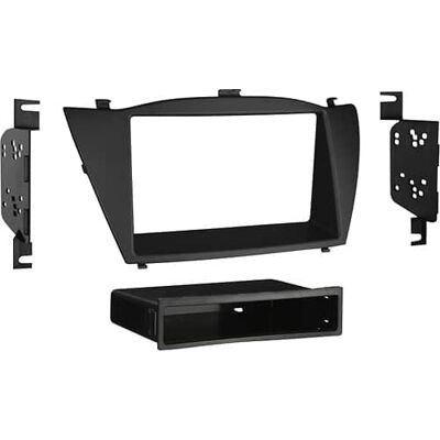 Metra - Dash Kit for Select 2010-2015 Hyundai Tucson DIN DDIN - Black Metra - Dash Kit for Select 2010-2015 Hyundai Tucson DIN DDIN - Black