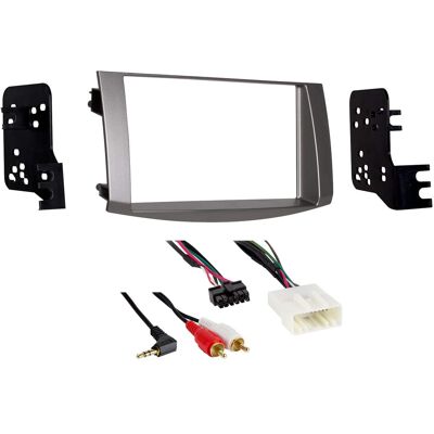 Metra - Dash Kit for Select 2005-2010 Toyota Avalon DDIN - Silver Metra - Dash Kit for Select 2005-2010 Toyota Avalon DDIN - Silver