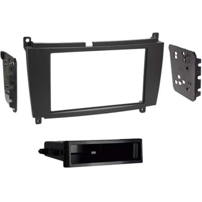 Metra - Dash Kit for Select 2005-2010 Mercedes-Benz CLK DIN DDIN - Black Metra - Dash Kit for Select 2005-2010 Mercedes-Benz CLK DIN DDIN - Black