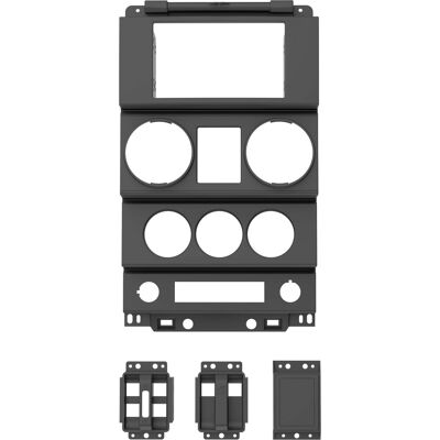 Metra - Full Dash Replacement Radio Installation Kit for 2007–2010 Jeep Wrangler JK Vehicles - Black Metra - Full Dash Replacement Radio Installation Kit for 2007–2010 Jeep Wrangler JK Vehicles - Black