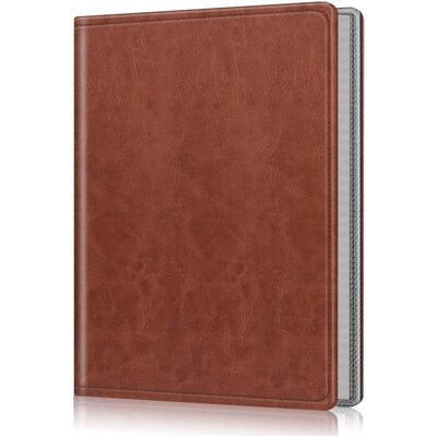 Kitcheniva - Portable Leather Wallet Photo Album 52 Photo Mini Capacity For 5x7 Photo - Vintage Brown Kitcheniva - Portable Leather Wallet Photo Album 52 Photo Mini Capacity For 5x7 Photo - Vintage Brown