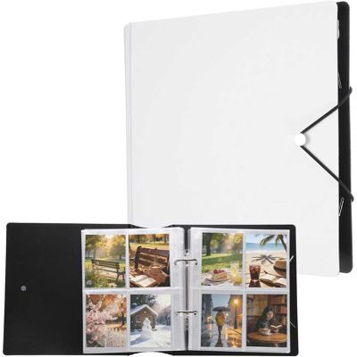 Unique Bargains - Mini Photo Album 3x4 Inch Small Book Holds 100 Pictures for Photos Postcards Family Travel Wedding - White Unique Bargains - Mini Photo Album 3x4 Inch Small Book Holds 100 Pictures for Photos Postcards Family Travel Wedding - White