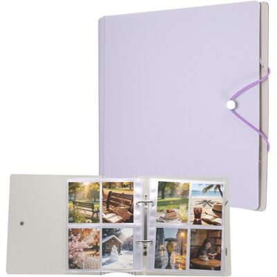 Unique Bargains - Mini Photo Album 3x4 Inch Small Book Holds 100 Pictures for Photos Postcards Family Travel Wedding - Purple Unique Bargains - Mini Photo Album 3x4 Inch Small Book Holds 100 Pictures for Photos Postcards Family Travel Wedding - Purple
