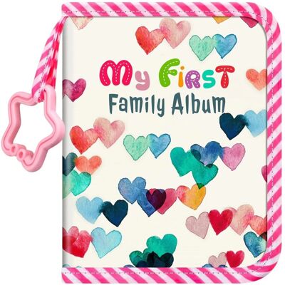 Kitcheniva - "My First Family Album" Design 18 Photos For 4x6 Inch Photo Raining Hearts Kitcheniva - "My First Family Album" Design 18 Photos For 4x6 Inch Photo Raining Hearts