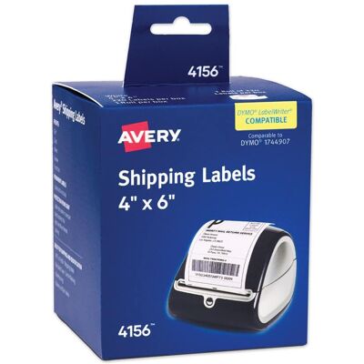 Avery - 04153 2.13 in. x 4 in. Multipurpose Thermal Labels - (1-Box) - White Avery - 04153 2.13 in. x 4 in. Multipurpose Thermal Labels - (1-Box) - White